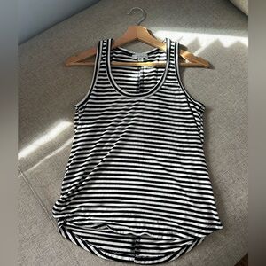 Allison Joy Monochrome Striped Tank Top